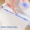 2 Pack Disposable Cutting Board, Durable and Portable Cutting Mat, Food Safe With Easy Cut Slider, Clear Roll, Easy Clean-Up for Kitchen, Outdoor Camp
