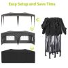 10 x 20 ft Heavy Duty Awning Canopy Pop Up Gazebo Marquee Party Wedding Event Tent with 6 Removable Sidewalls & Carry Bag