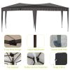 10 x 20 ft Heavy Duty Awning Canopy Pop Up Gazebo Marquee Party Wedding Event Tent with 6 Removable Sidewalls & Carry Bag
