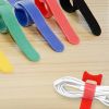 100/50pcs 15*1.2cm/5.9in*0.47in T-type Cable Tie Wire Reusable Cord Organizer Wire Colorful Computer Data Cable Power Cable Tie Straps
